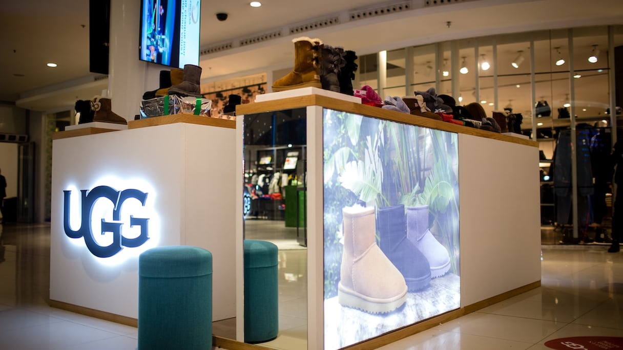 Le kiosque UGG au Morocco Mall
