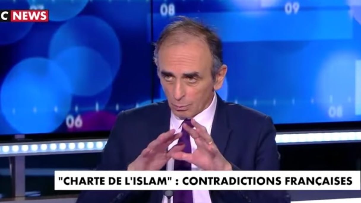 Eric Zemmour, sur le plateau de "Face à l'info", le 18 janvier.
