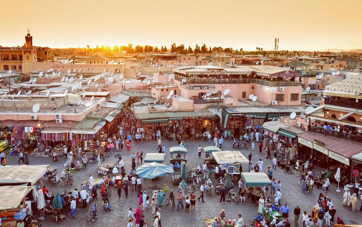 La place Jemaâ El Fna à Marrakech.