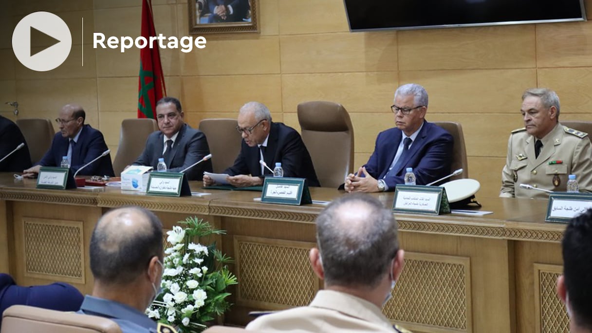 Lors de la cérémonie organisée à l’occasion de l’installation de Abdelkabir Farah dans ses fonctions.
