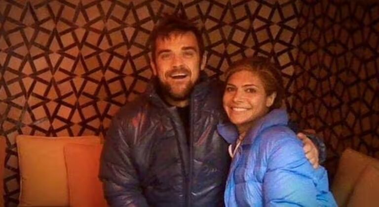 Robbie Williams et Ayda Fields au Maroc.