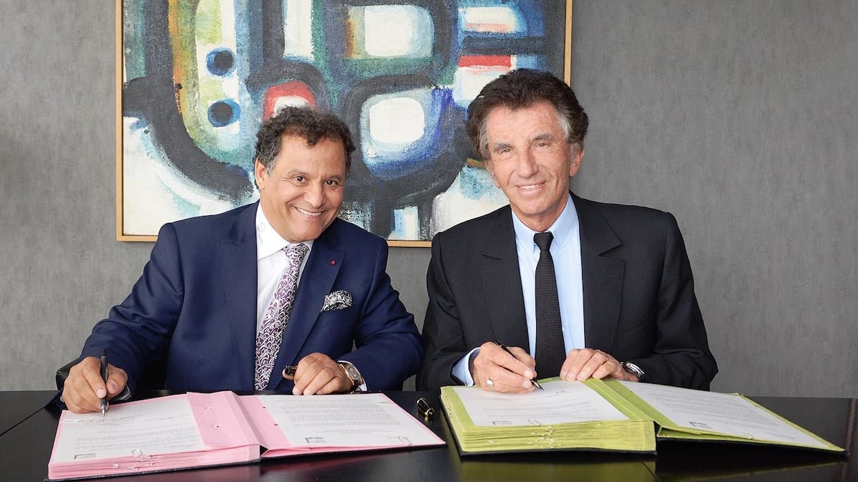 Jack Lang et Mehdi Qotbi
