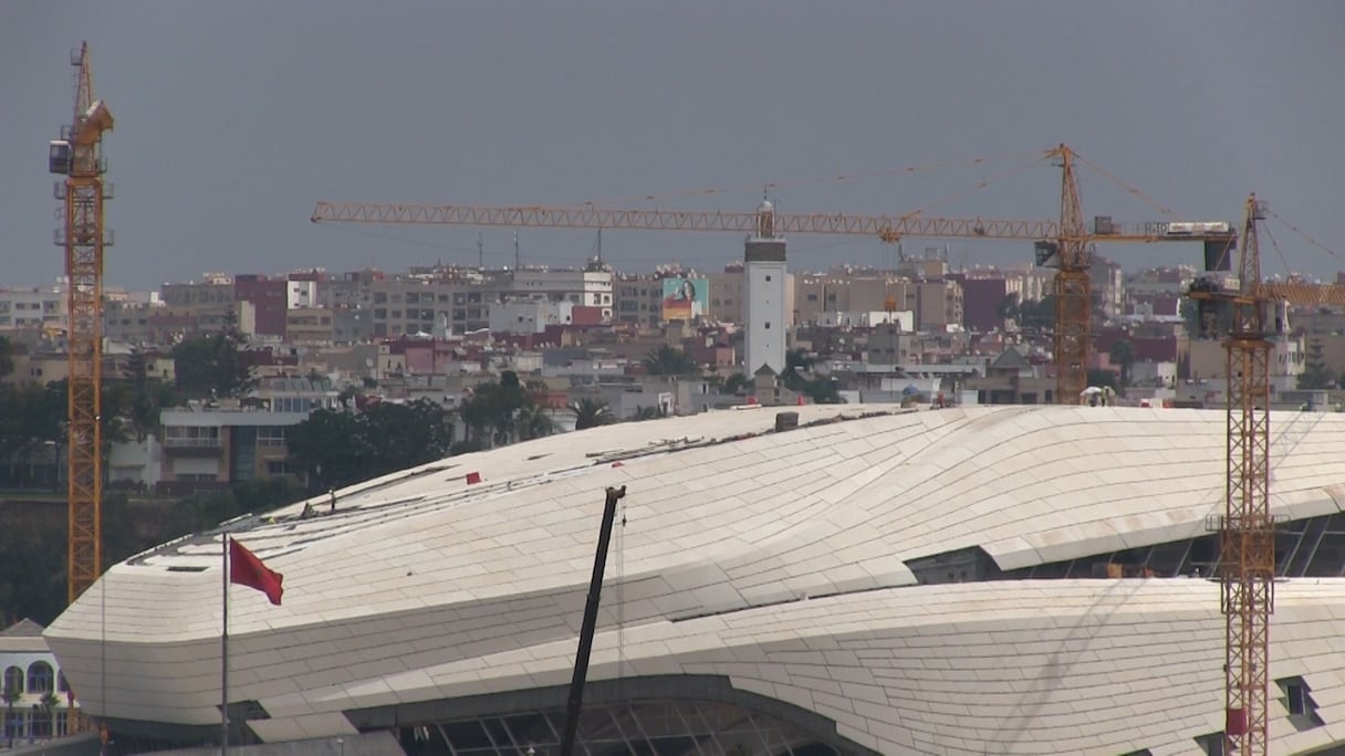 Etats d'avancement des travaux du Grand théâtre Mohammed VI de Rabat.
