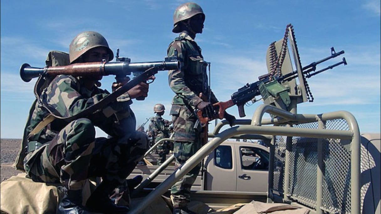 Des soldats de l'armée mauritanienne.
