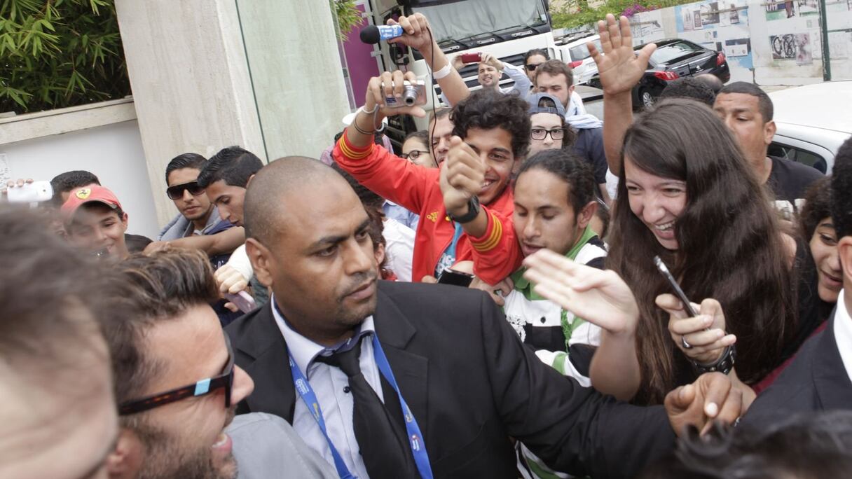 Et ça se lit sur les visages, lumineux. La joie est à son comble, d'autant que l'artiste s'est montré très sympatique! 
