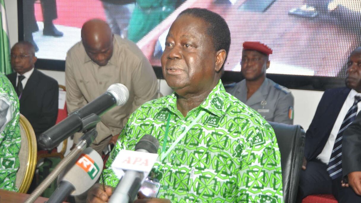 L'ex-président Henri Konan Bédié, 86 ans, candidat à la présidentielle. 
