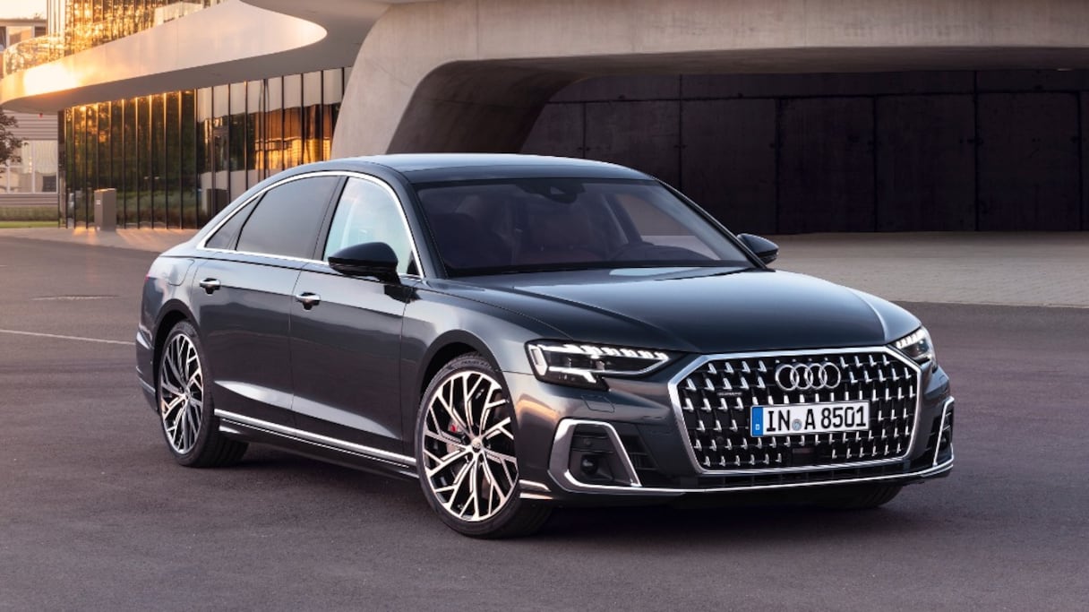 La nouvelle voiture Audi A8. 
