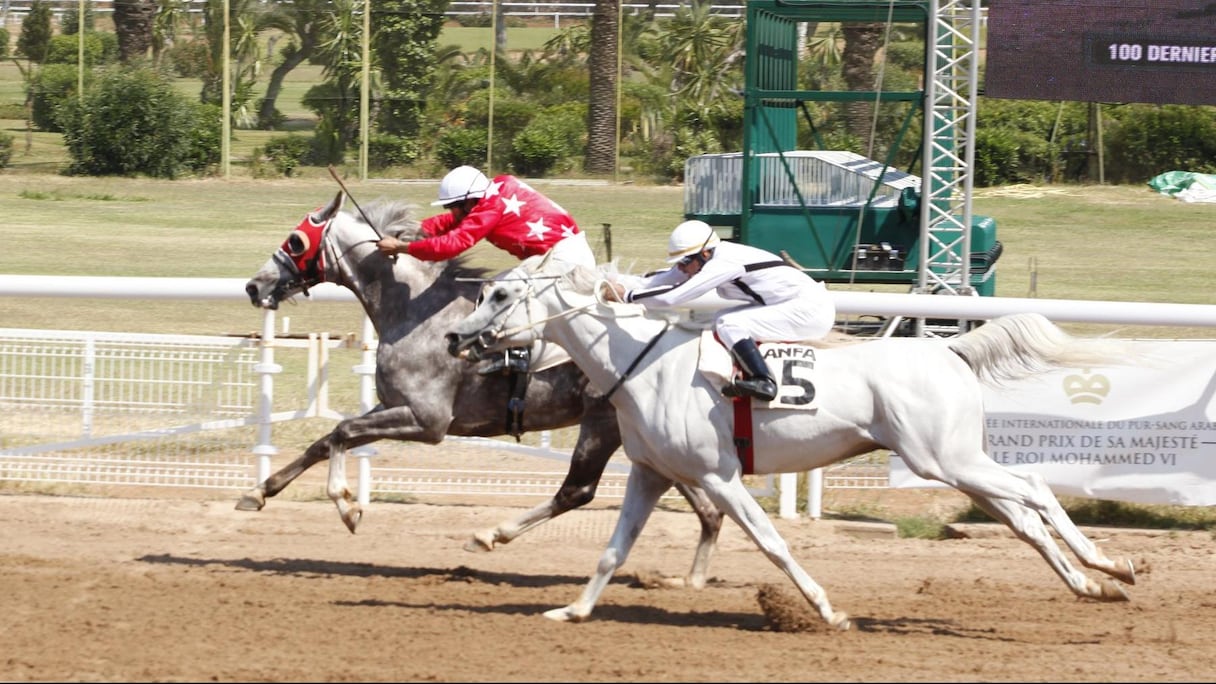 Belle victoire du cavalier marocain, Abdelkader El Kandoussi, qui courrait pour l'écurie saoudienne Al Khalidiah.
