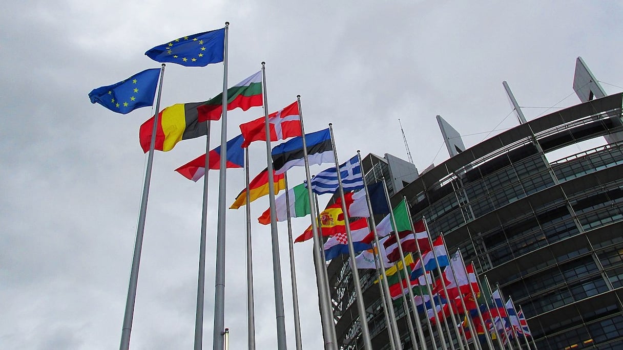 Le Parlement européen, à Strasbourg. 
