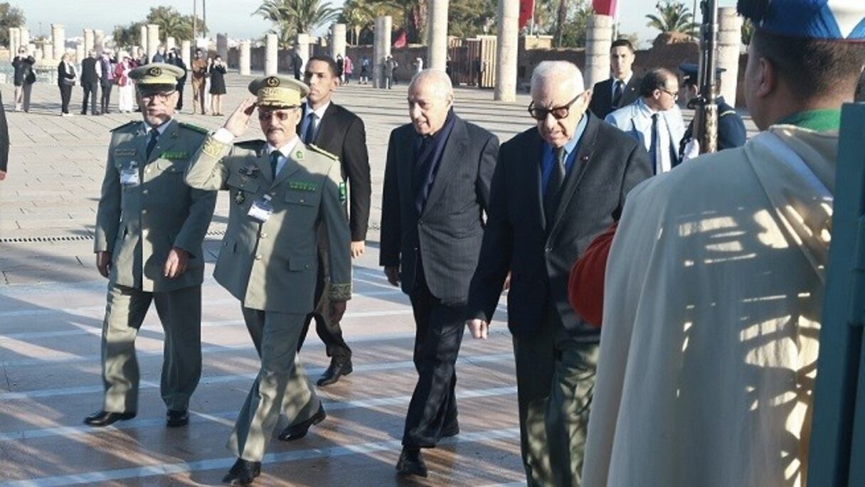 Le chef d'état-major des armées mauritaniennes, le général de division Mohamed Cheikh Ould Mohamed Lemine, à Rabat.
