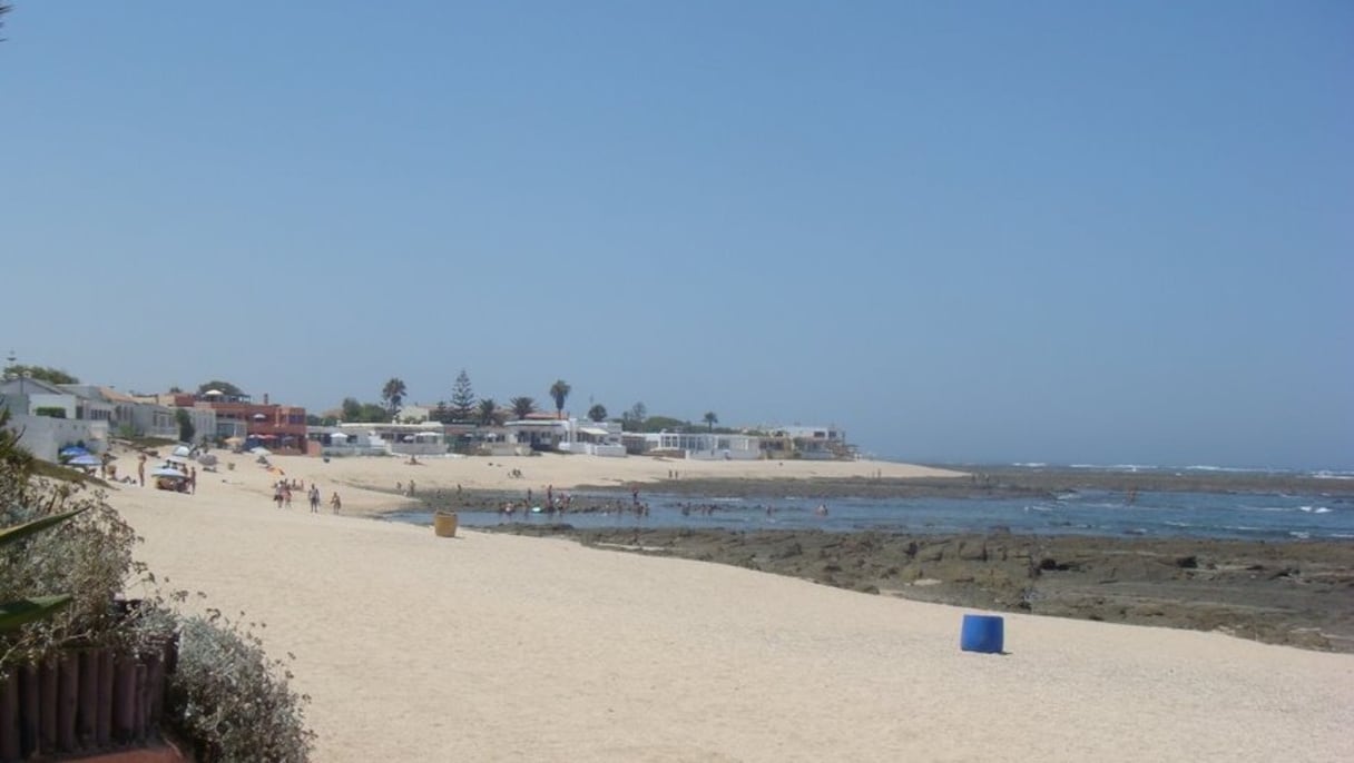 Plage David, près du village de Mansouria, entre Mohammedia et Bouznika. 
