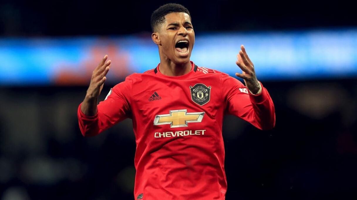 Marcus Rashford, footballeur anglais de Manchester United.
