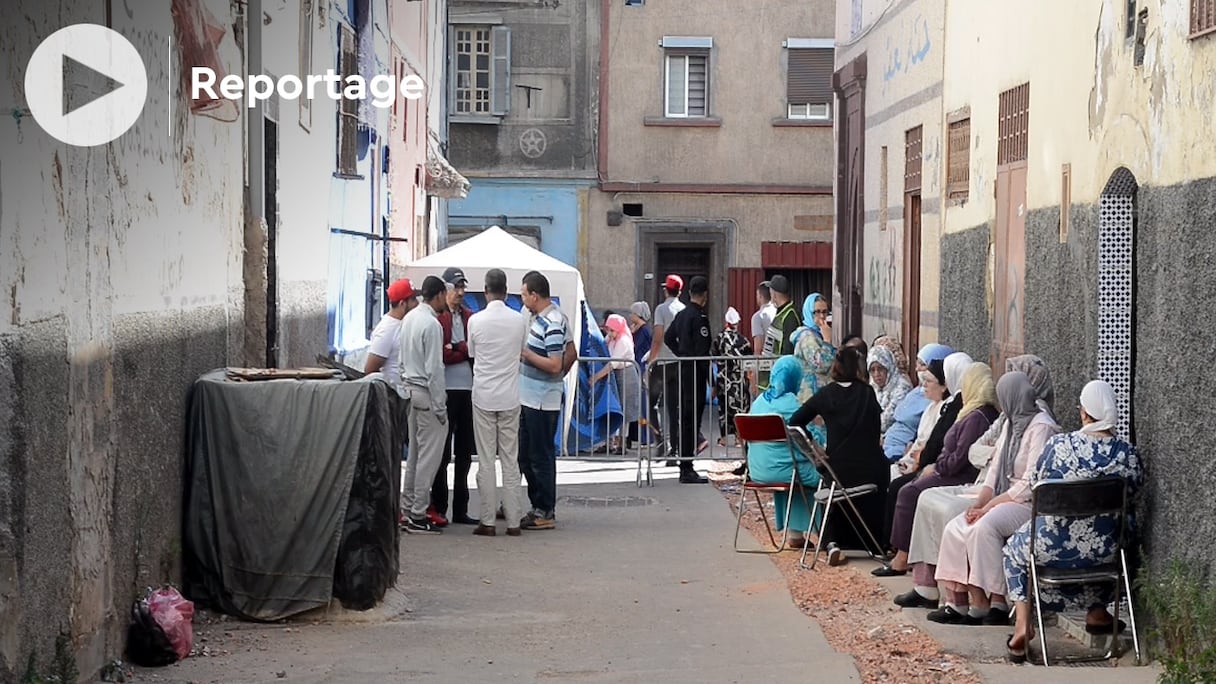 Le quartier Derb Sultan de Casablanca où une maison s'est effondrée.
