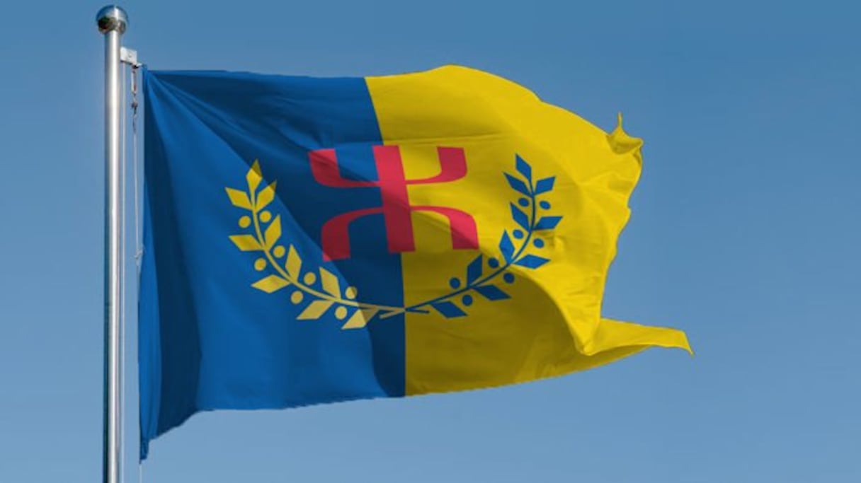 Le drapeau kabyle. Photo d'illustration.
