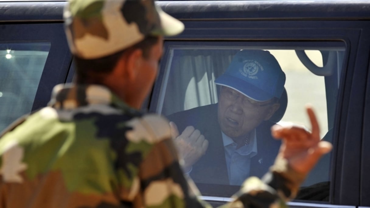 Le convoi du SG de l'ONU a été violemment pris à partie par la jeunesse du camp dit "Smara".
