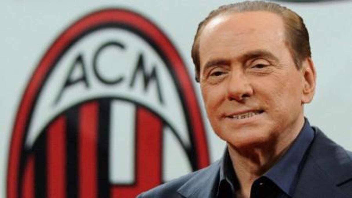 Silvio Berlusconi, propriétaire de l'AC Milan. 
