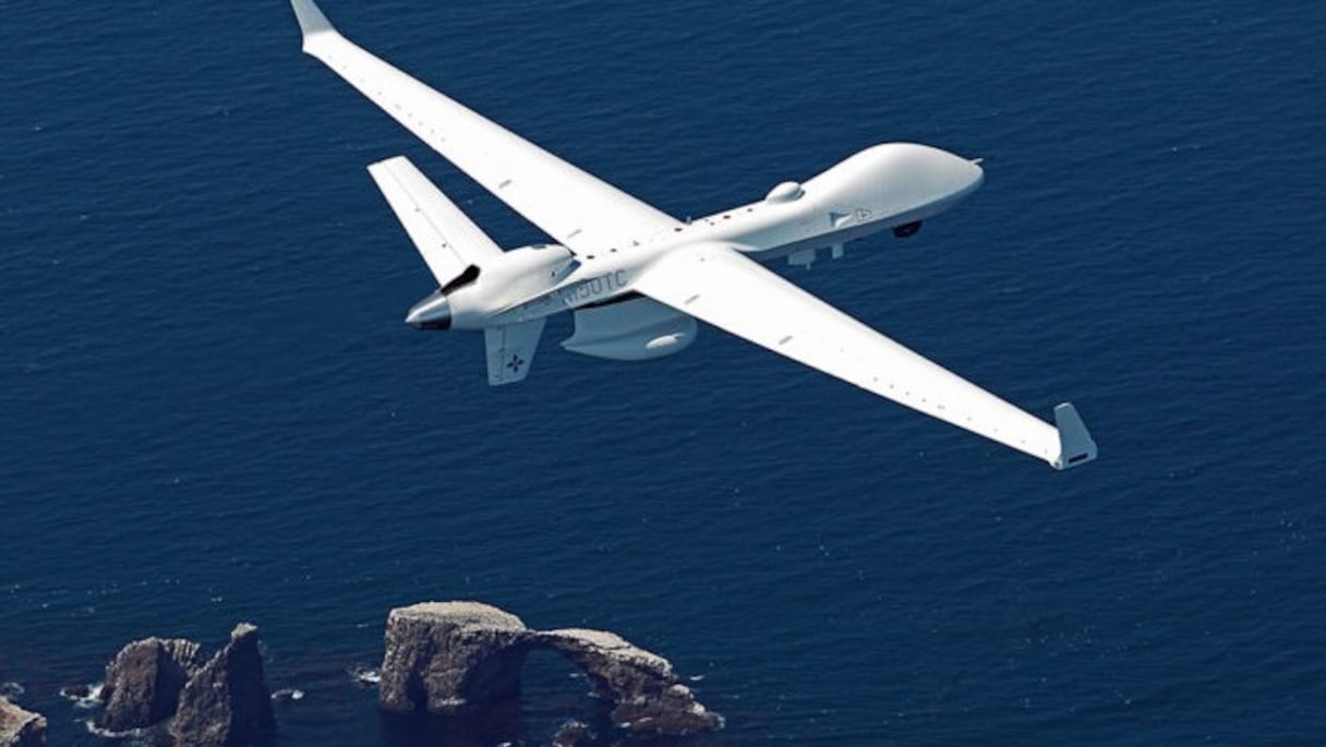 Un drone américain MQ-9B SeaGuardian.
