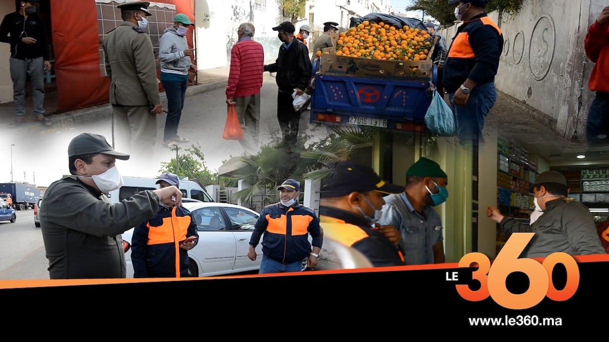 Les forces de l'ordre en action à l’arrondissement Sidi Moumen.
