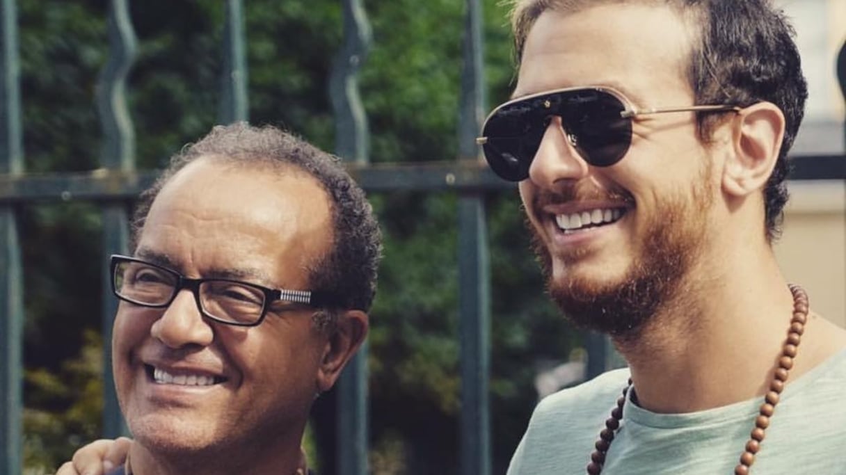 Bachir Abdou et son fils Saâd Lamjarred.
