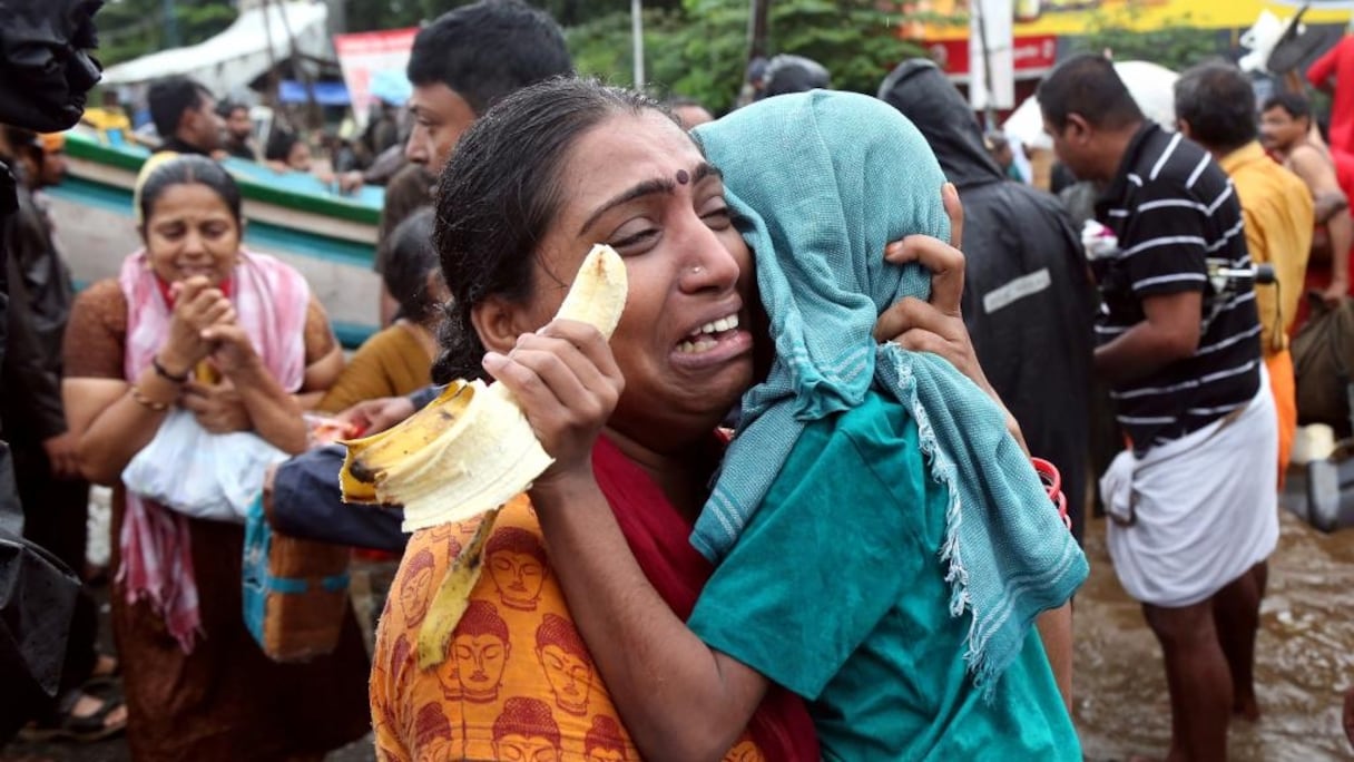 Pour la seule journée de dimanche 19 août 2018, 22.000 personnes ont été secourues suite à la décrue de Kerala en Inde.
