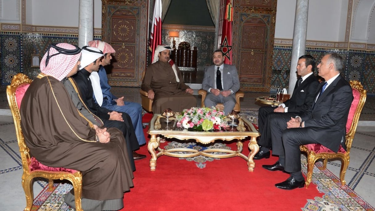 Premiers entretiens entre le roi Mohammed VI et l’émir Tamim Ben Hamad Al-Thani.
