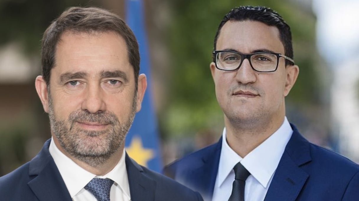 Christophe Castaner et M'jid El Guerrab.
