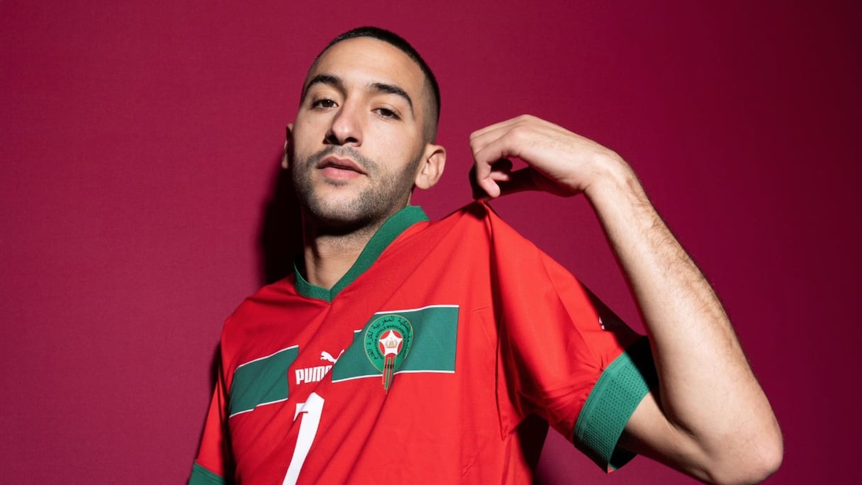 Hakim Ziyech, international marocain.
