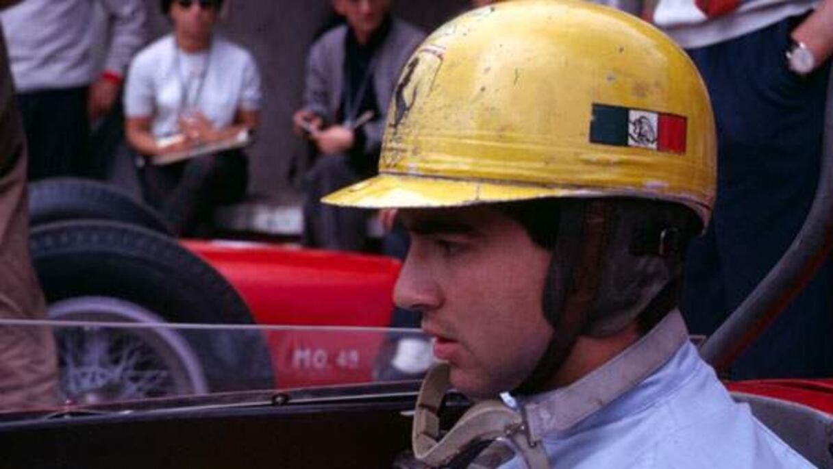 Ricardo Rodriguez (MEX/Lotus), essais du GP du Mexique, Mexico (1962).
