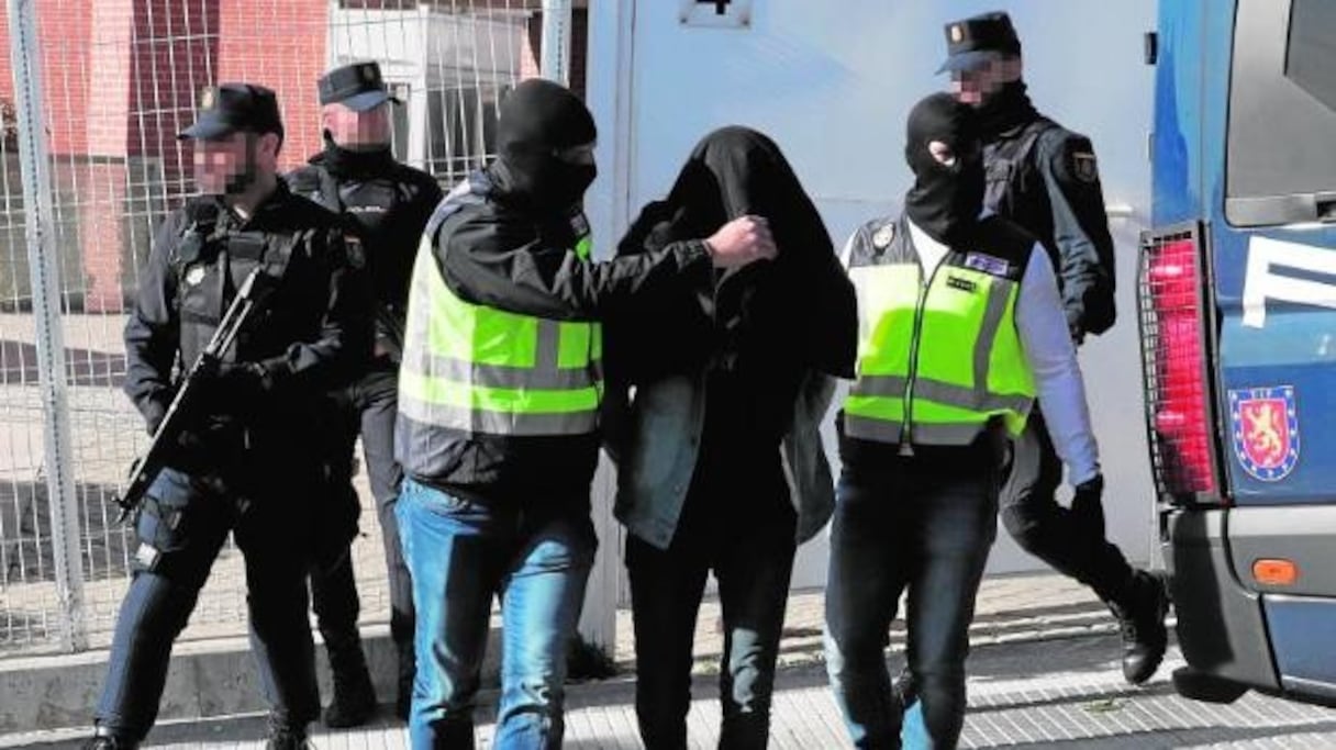 Une précédente opération antiterroriste à Madrid (Archives).
