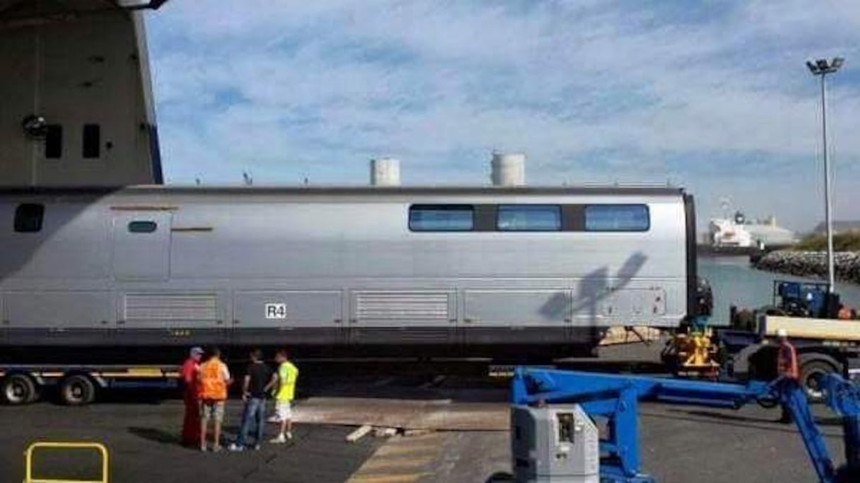 Lundi 29 juin, les premières rames du TGV étaient réceptionnées au port de Tanger Med.
