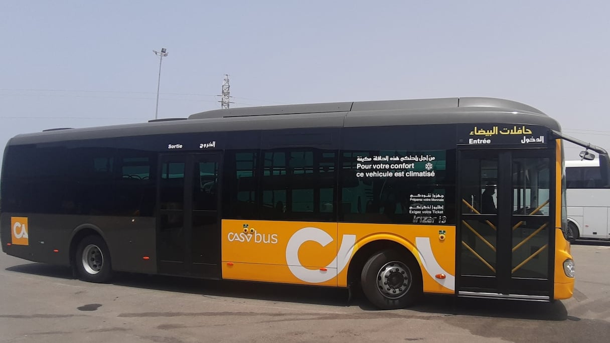 Prototype des futurs bus de Casablanca fabriqués par le constructeur Irizar à Skhirate.
