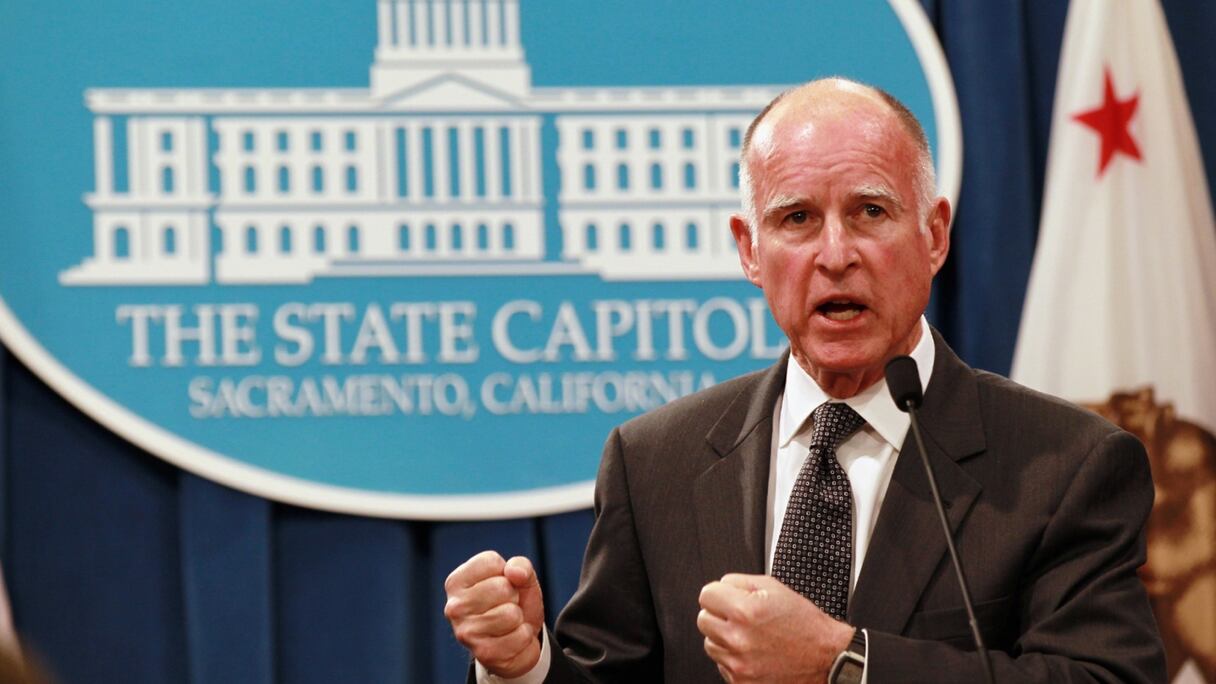 Jerry Brown, gouverneur de la Californie.
