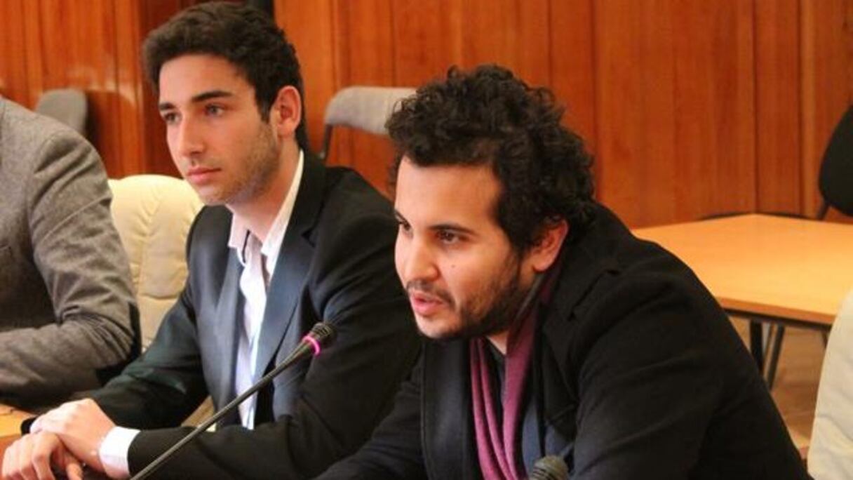 Omar Alaoui, conseiller national du PAM, et François Xavier Copé, président de Génération France, lors de la rencontre de Marrakech.
