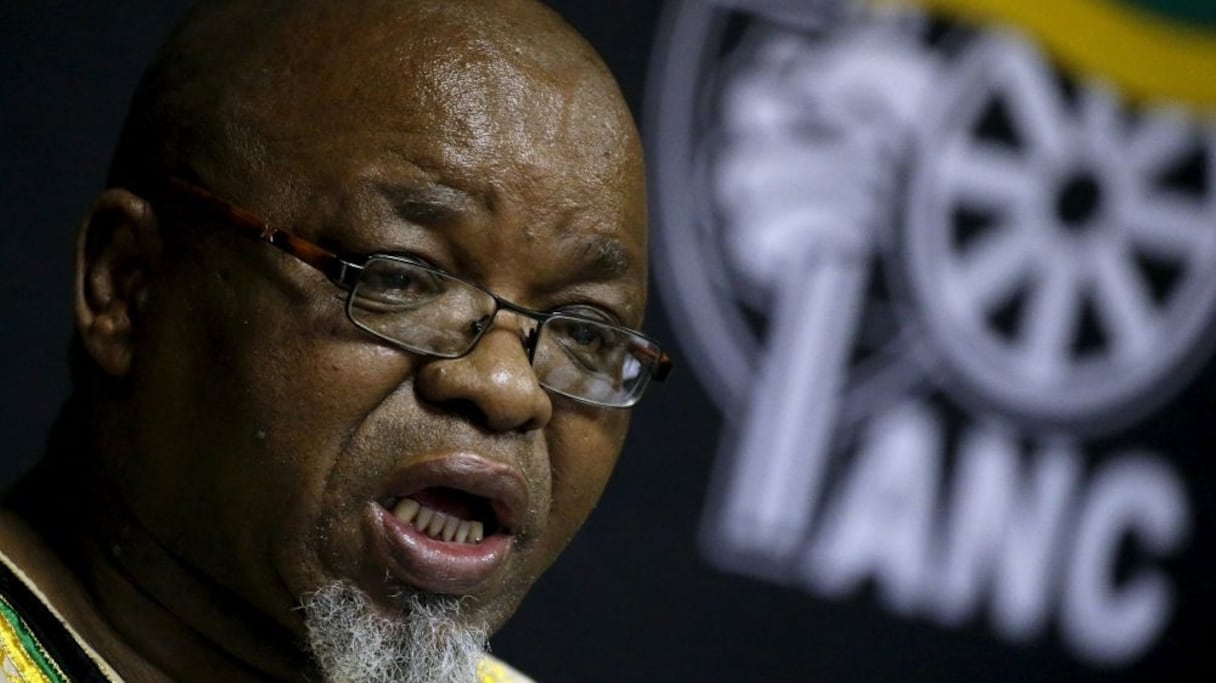 Le président de l'ANC, Gwede Mantashe. 
