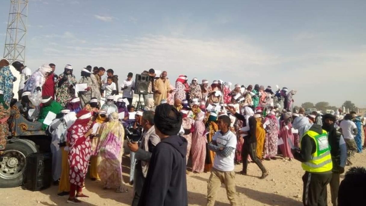 Un sit-in contre l'impunité systématique à Tindouf. 
