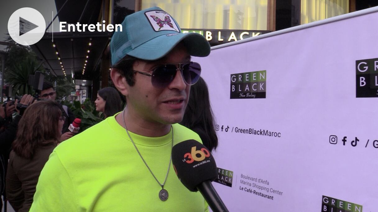 L'acteur Anas El Baz lors d'une interview avec Le360 en décembre 2021.