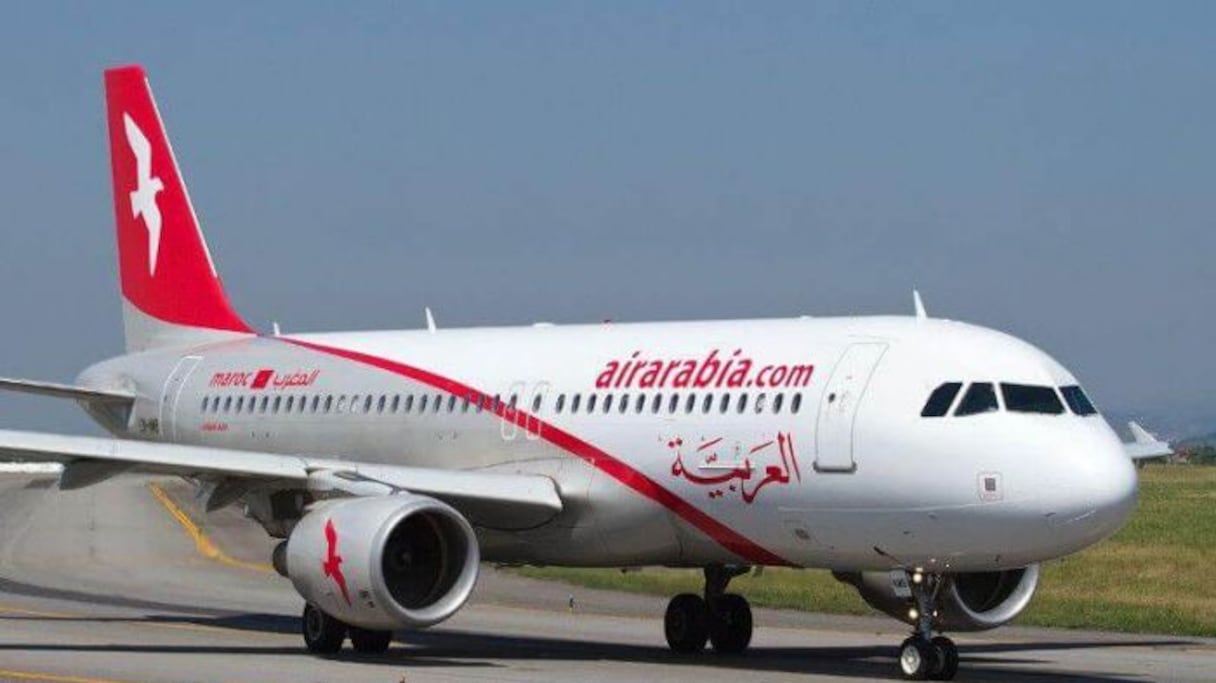 Un avion au sol de la compagnie Air Arabia.
