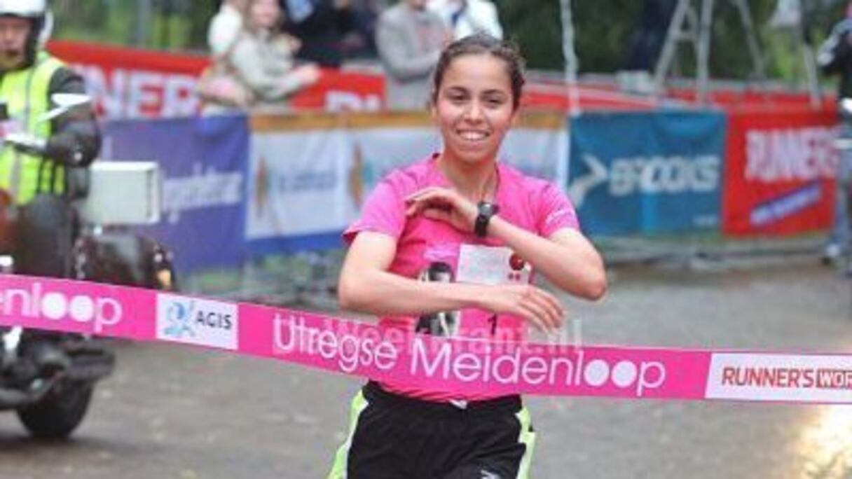 Rkia El Moukim, une athlète prometteuse.
