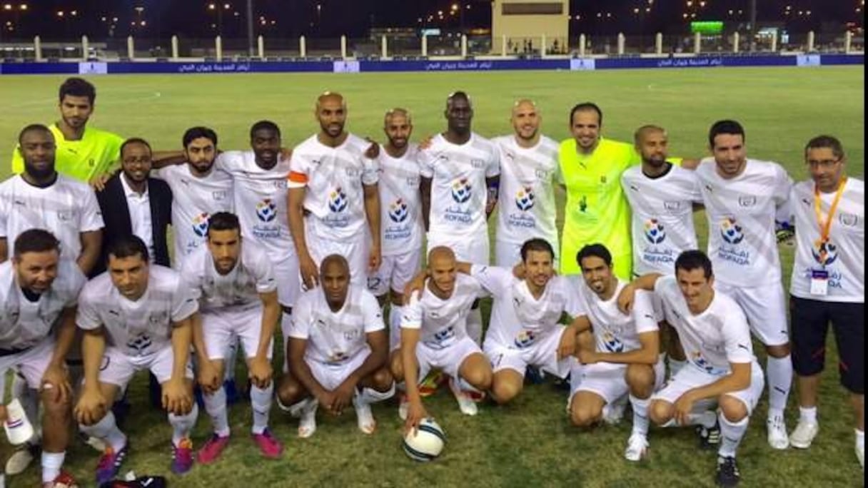 Les footballeurs musulmans menés par Frédéric Kanouté.
