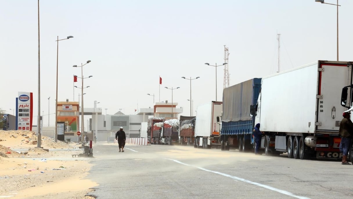 A présent sécurisé, le passage frontalier d'El Guerguerat sera doté d'une zone logistique de distribution et de commerce.
