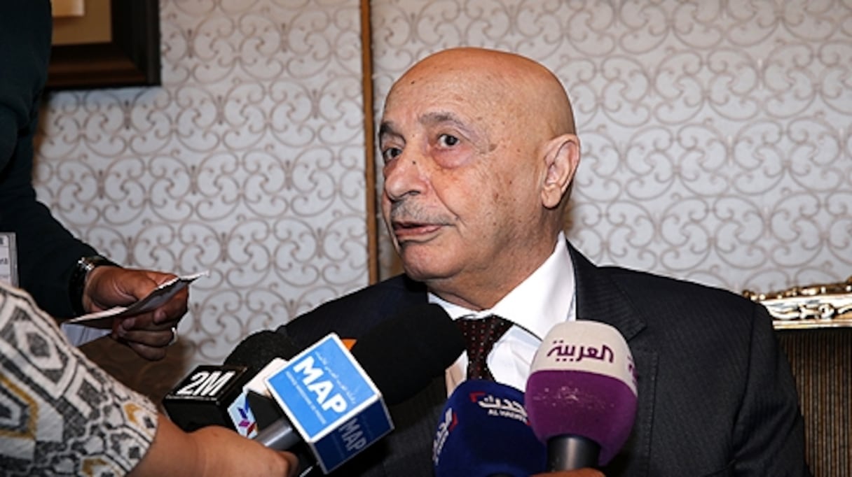 Akila Saleh, président de la Chambre des représentants libyenne. 
