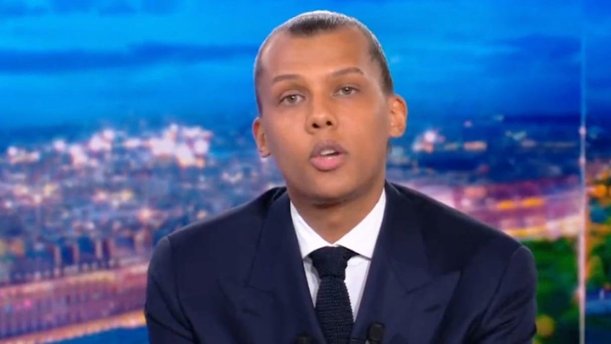 Stromae, au JT de la chaîne française, TF1, dimanche 9 janvier 2022.
