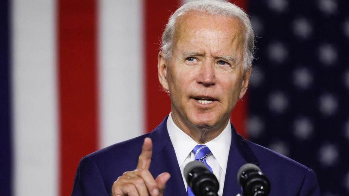 Joe Biden, vice-président de Barack Obama, candidat démocrate à la course à la Maison Blanche. 
