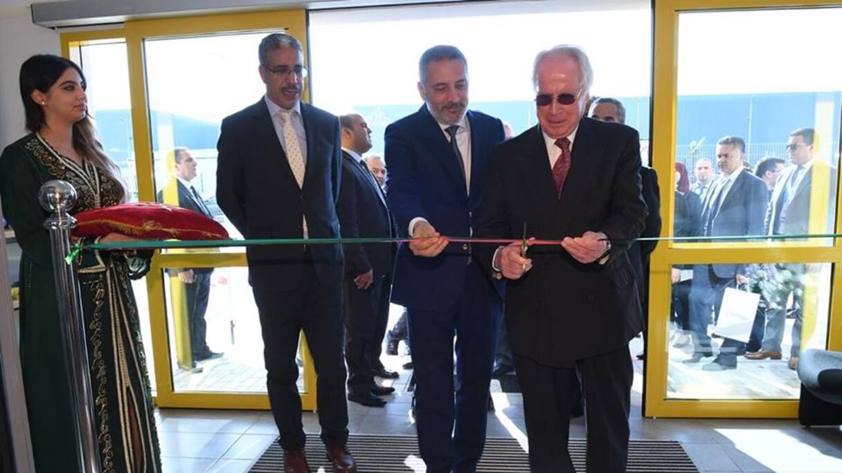 Lors de l'inauguration de l'usine de Kromberg & Schubert à Kénitra
