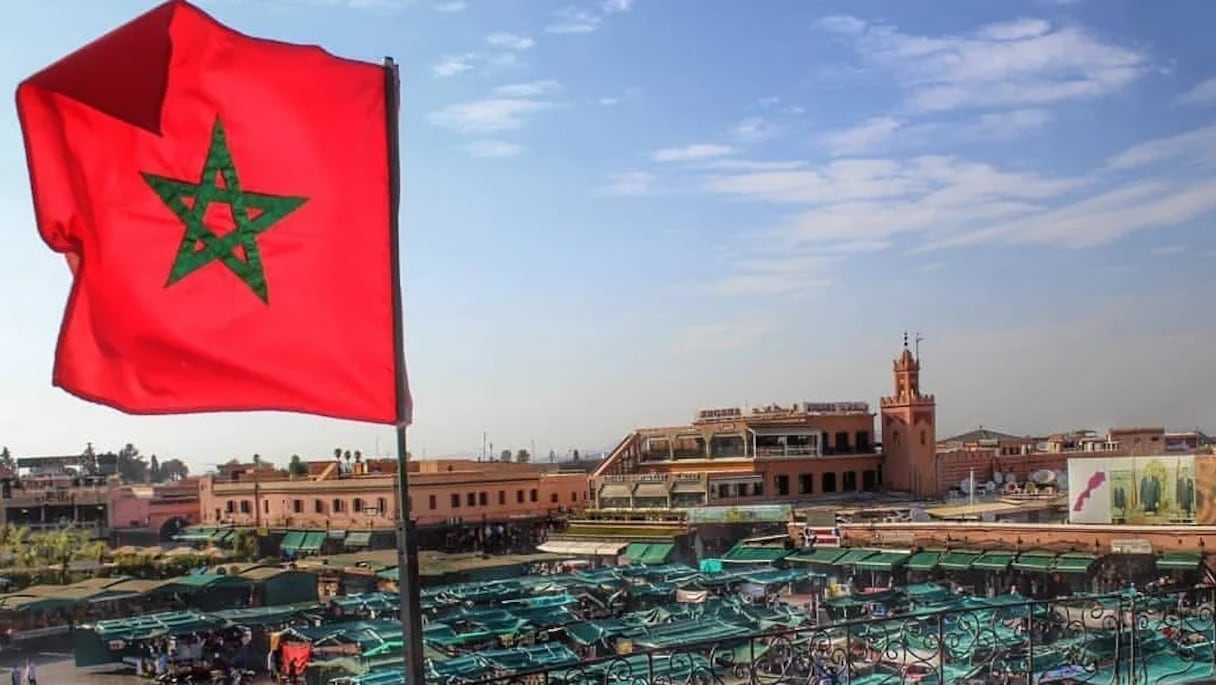 Place Jamaâ El Fna à Marrakech. 
