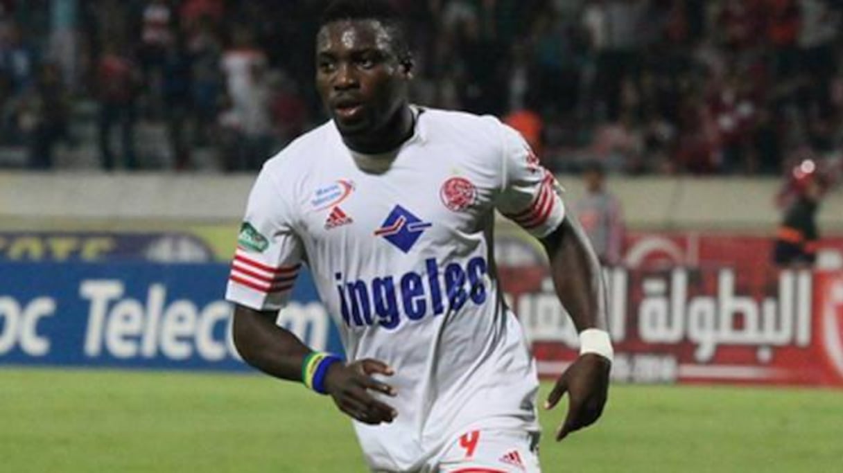 Le Gabonais Malick Evouna du WAC, auteur d’un hat-trick face au KACM et héros de la journée.
