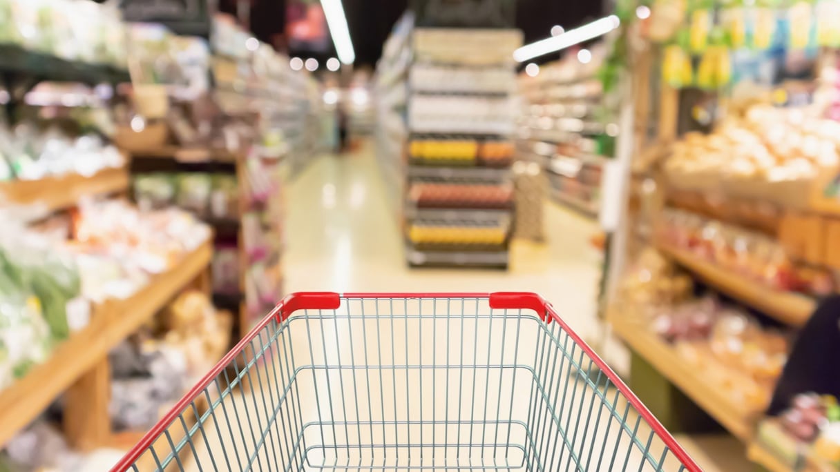 Un chariot dans les rayons d'un supermarché. (Photo d'illustration)
