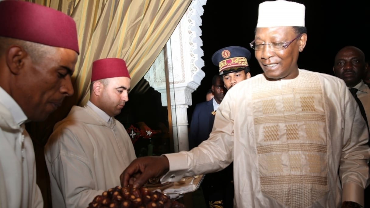 Idriss Déby Itno, président du Tchad et président en exercice de l'Union africaine. 
