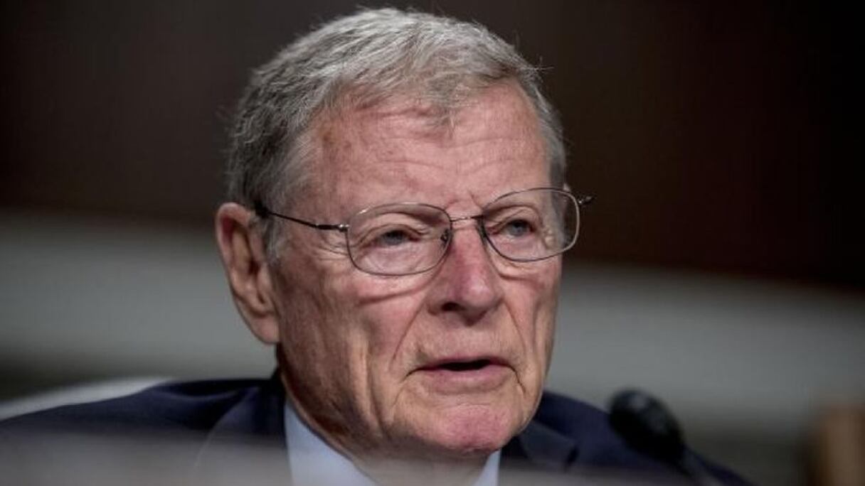 James Inhofe, sénateur républicain de l'Etat de l'Oklahoma.
