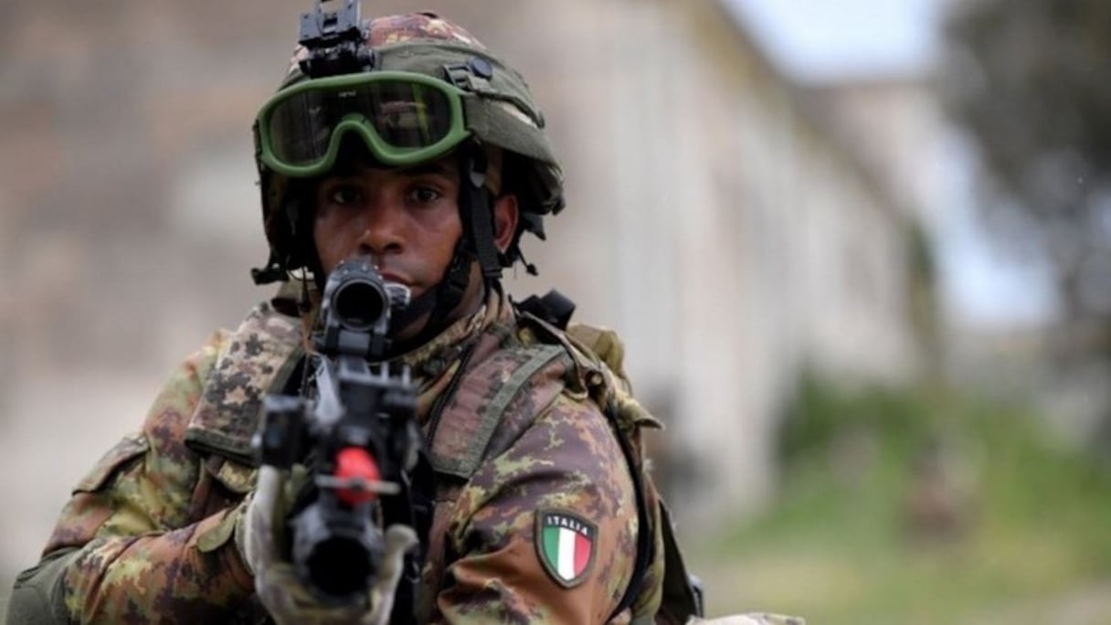 Un soldat des forces spéciales italiennes. 
